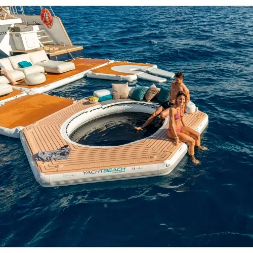 Plataforma inflable para barcos... Plataforma inflable para barcos...