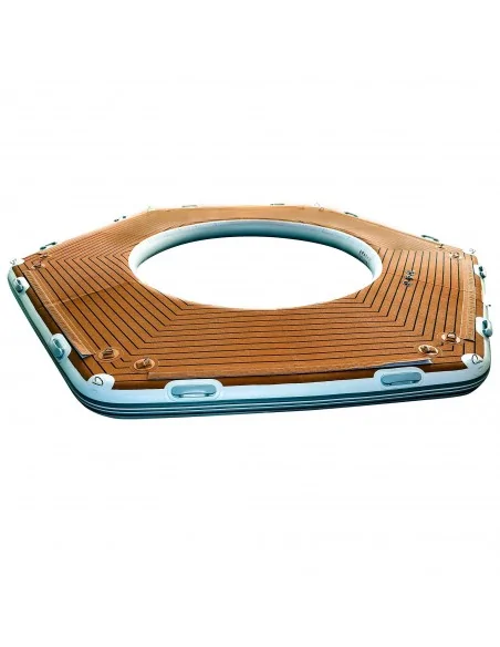Plataforma inflable para barcos Yachtbeach Pavilion Hex 4.10