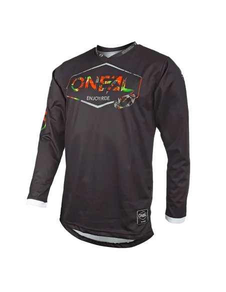 Jersey para moto y MTB O'Neal Mahalo Jersey Lush Negro/Multi