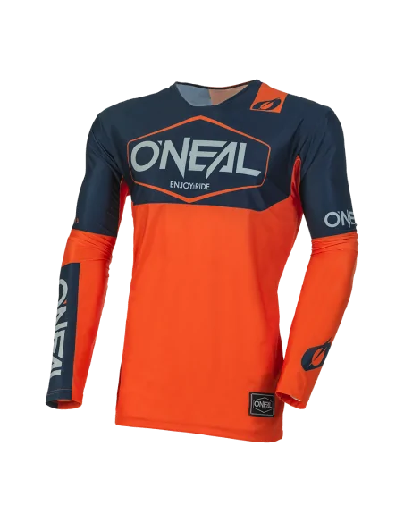 Jersey para moto y MTB O'Neal Mayhem HEXX azul/naranja