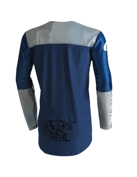 Jersey para moto y MTB O'Neal Mayhem HEXX azul/gris
