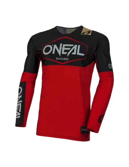 Jersey para moto y MTB O'Neal Mayhem HEXX negro, rojo y gris