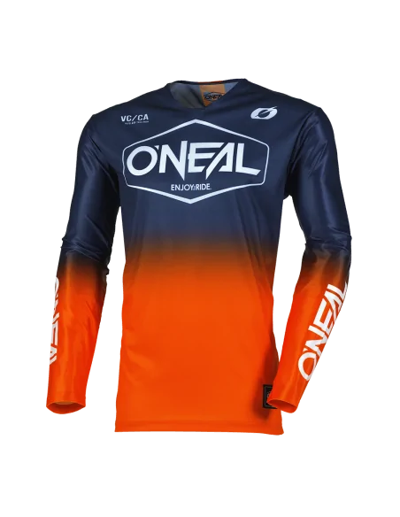 Jersey para moto y MTB O'Neal Mayhem HEXX naranja y azul