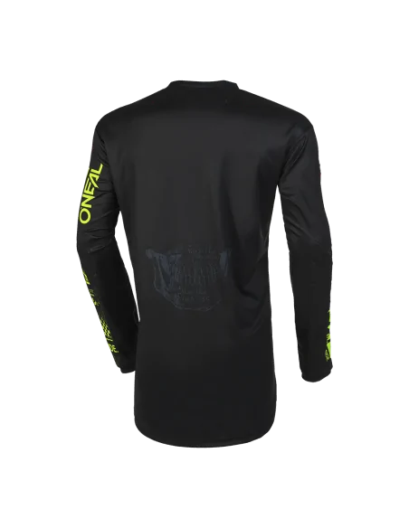 Jersey para moto y MTB O'Neal Element ATTACK negro/amarillo neón