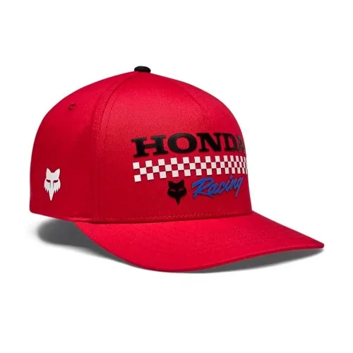 Gorra Fox con Ajuste Flexible Honda Red