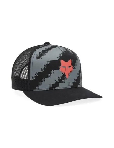 Gorra Fox Image Trucker Hat Black and Grey