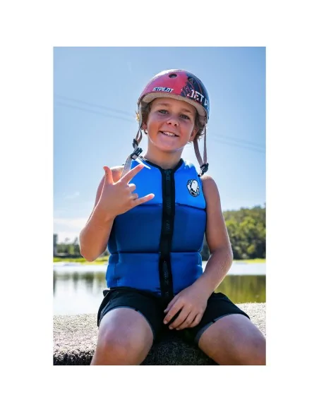 Chaleco de impacto niño Jetpilot Freeride Boys Eco azul ligero