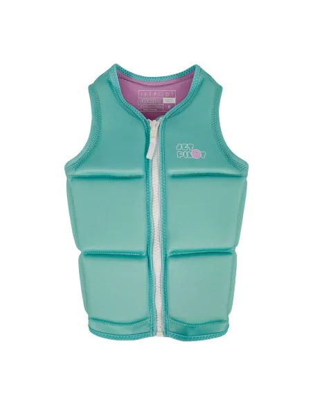 Chaleco de impacto niña Jetpilot Freeride Girls Eco turquesa ligero