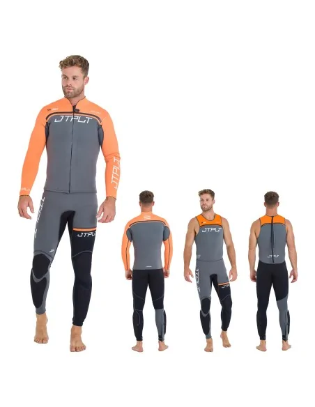 Traje neopreno Jetpilot RX Race John & Jacket gris/naranja competición PWC