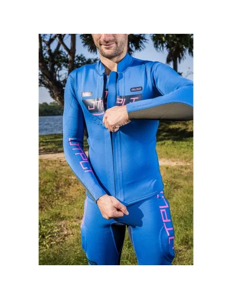 Traje neopreno Jetpilot Vault Protech John & Jacket azul con protección cadera