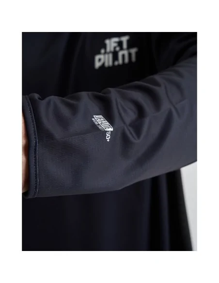 Camiseta técnica Jetpilot Venture Gaiter Pullover L/S Hydro negra cuello gaiter
