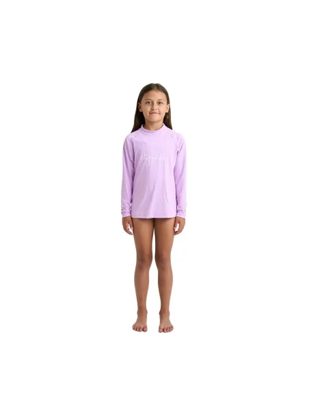 Rashguard manga larga niña Jetpilot Girls L/S ESSENTIAL morado
